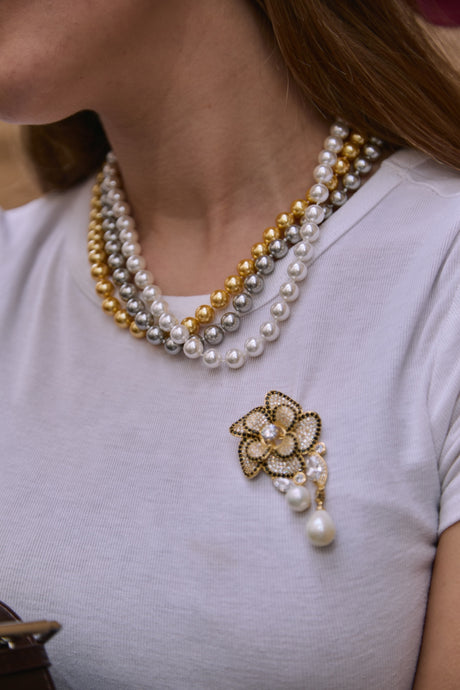 Broche Camellia Cristal · Swarovski