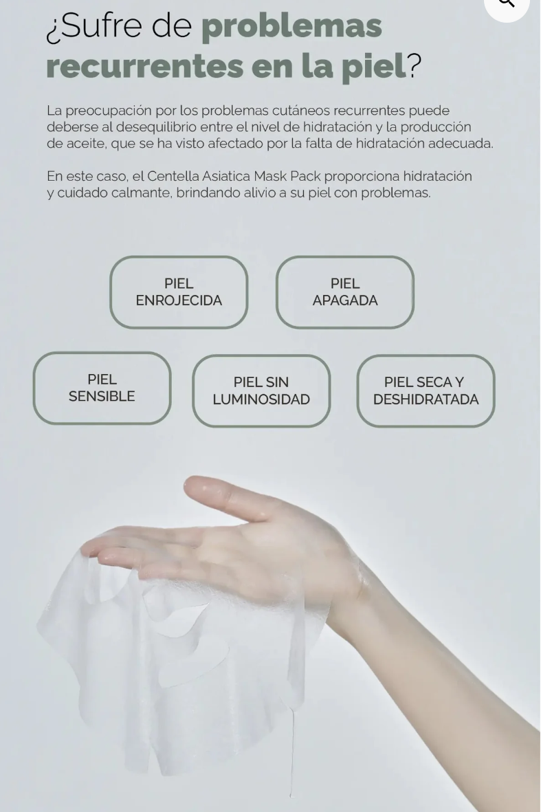 MIXSOON Centella Mask Pack (5 unidades)