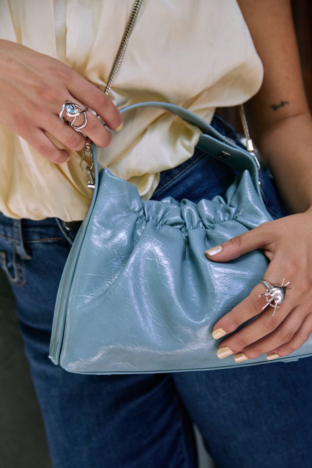 Bolso Soft Gathered Blue