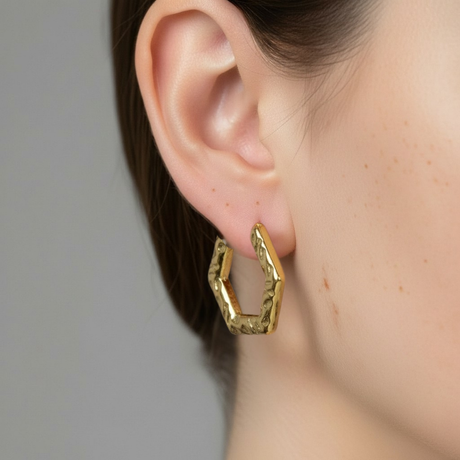Pendientes Hexagonales "Atenea"
