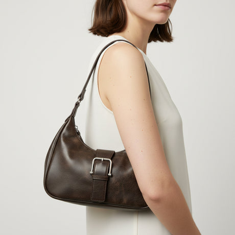 Bolso Buckle Vintage Café
