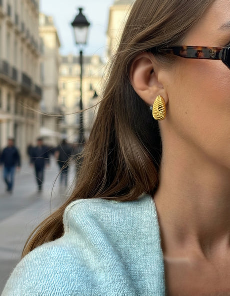 Pendientes Espiral Dorada