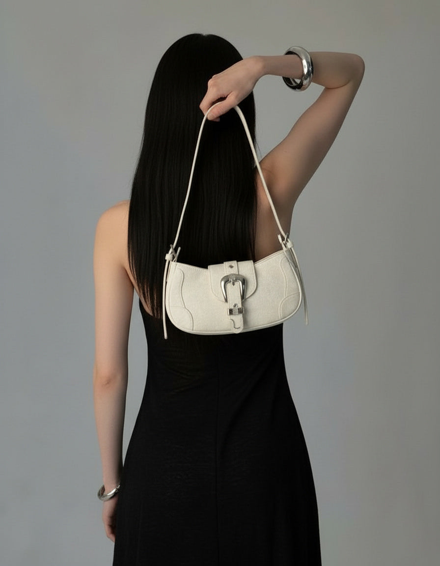 Soft Buckle Shoulder Bag