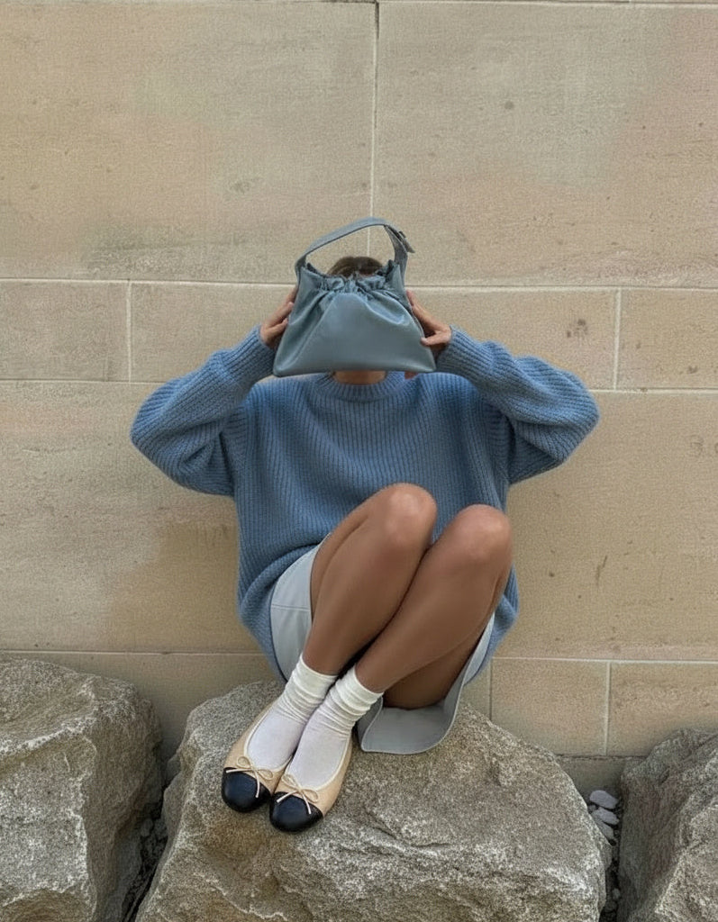 Bolso Soft Gathered Blue