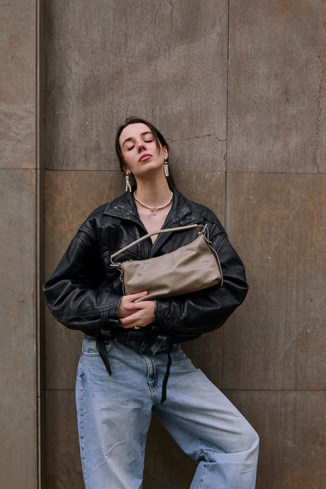 Bolso Crescent Taupe