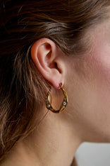 Pendientes Aura Pearl Hoops