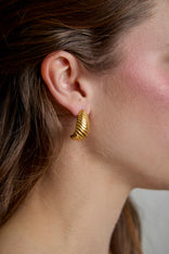 Pendientes Espiral Dorada