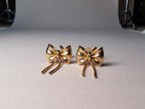 Pendientes Lazo Dorado – Bow Gold Studs