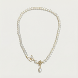 Collar de Perlas Freshwater 6–7 mm · Cierre Dorado Flash