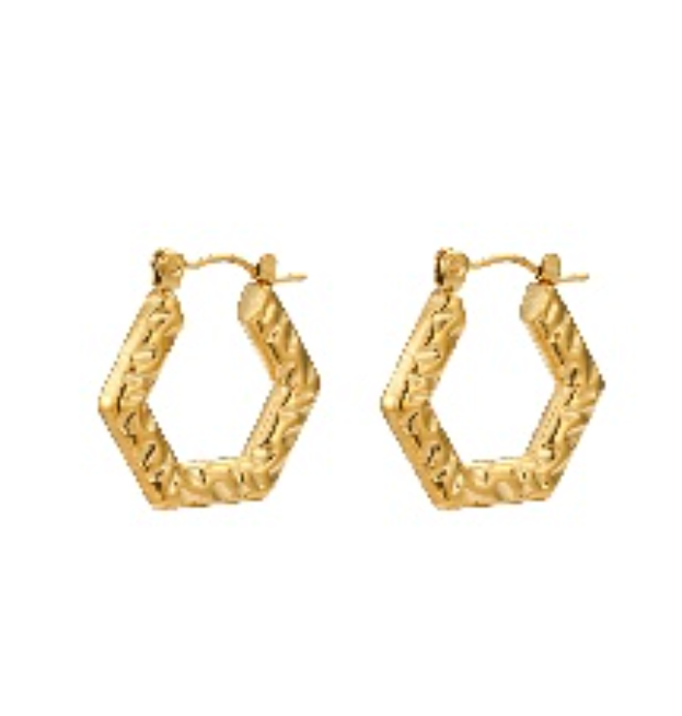 Pendientes Hexagonales "Atenea"