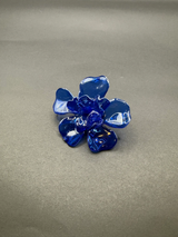 Anillo Magnolia Azul Marino - Basoie Concept