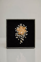 Broche Aurora Champagne · Swarovski