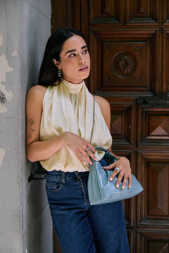 Bolso Soft Gathered Blue